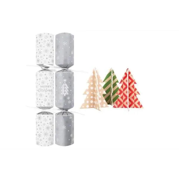 50 x 10" Eco Silver Tree Catering Cracker - Honesty Sales U.K