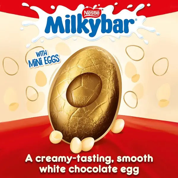 Milkybar White Chocolate Giant Easter Egg 230g (Case of 4)  Adomoo