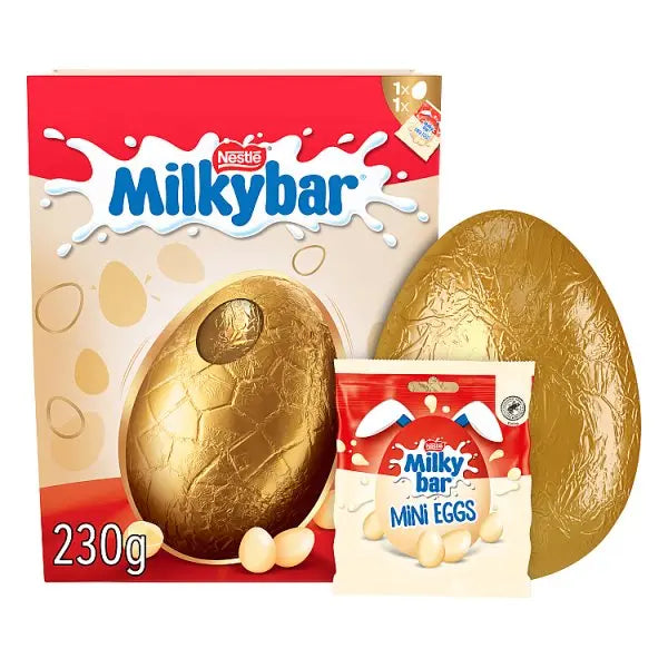 Milkybar White Chocolate Giant Easter Egg 230g (Case of 4)  Adomoo
