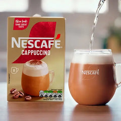 Nescafe Cappuccino Instant Coffee 8 x 15.5g Sachets (Case of 6)  Adomoo