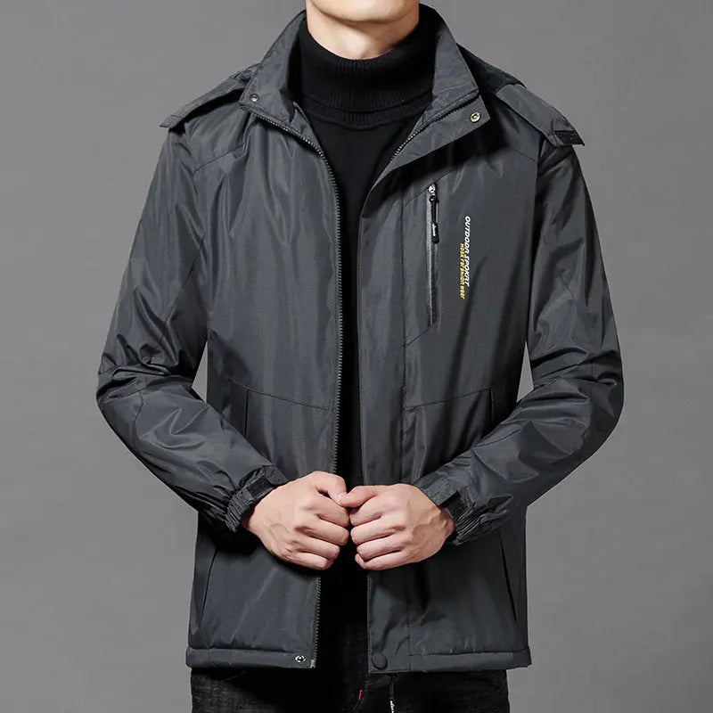 Men Coat Thickened Windproof And Warm  Adomoo