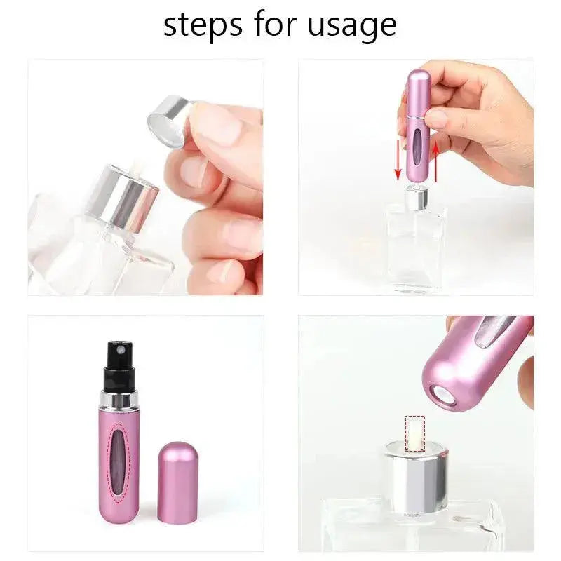 5ml Perfume Refill Bottle Portable Mini Refillable Spray Jar  Adomoo