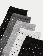 5pk Seamless Toes Ankle High Socks  Adomoo