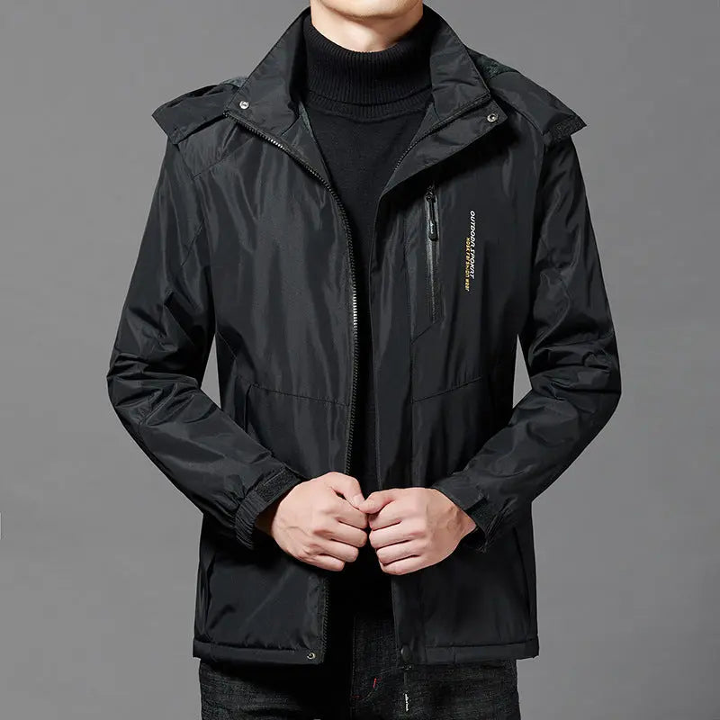 Men Coat Thickened Windproof And Warm  Adomoo