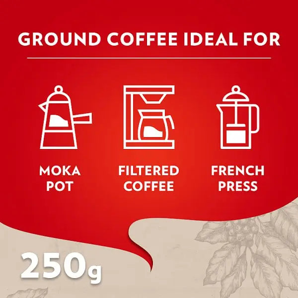 Lavazza Qualità Rossa Ground Coffee 250g (Case of 6)  Adomoo