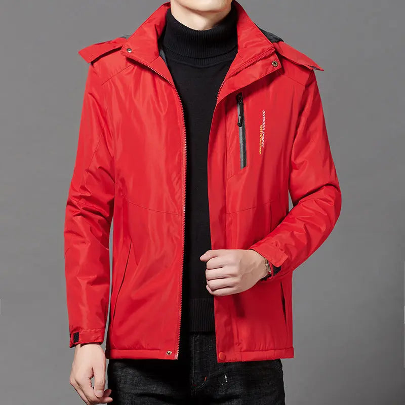 Men Coat Thickened Windproof And Warm  Adomoo