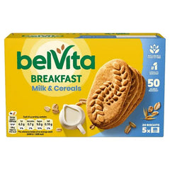 BelVita Breakfast Biscuits Milk & Cereals 5 Pack 225G (Case of 10)  Adomoo