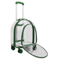 Fashion Creative Pet Trolley Bag Panoramic Transparent Dog Luggage  Adomoo
