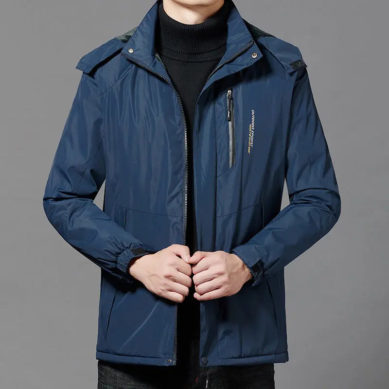 Men Coat Thickened Windproof And Warm  Adomoo