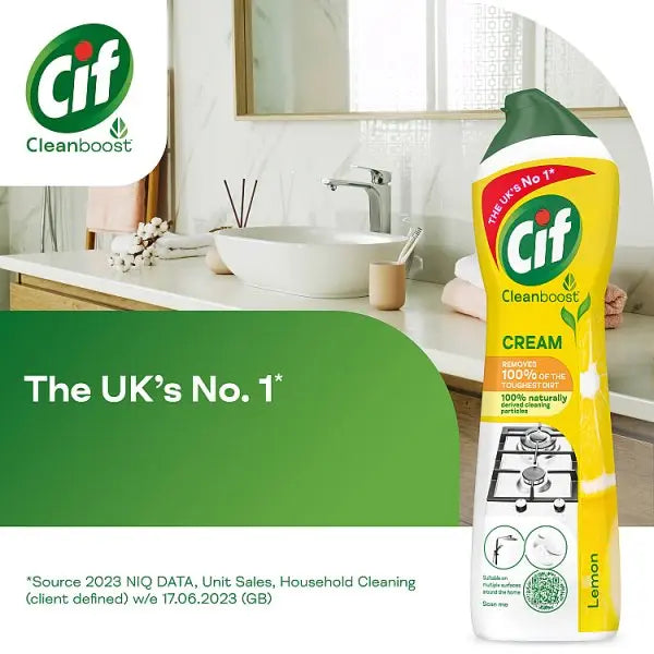 Cif Cream Cleaner Lemon 500 ml (Case of 8)  Adomoo