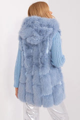 A.T fur polyester vest  Adomoo