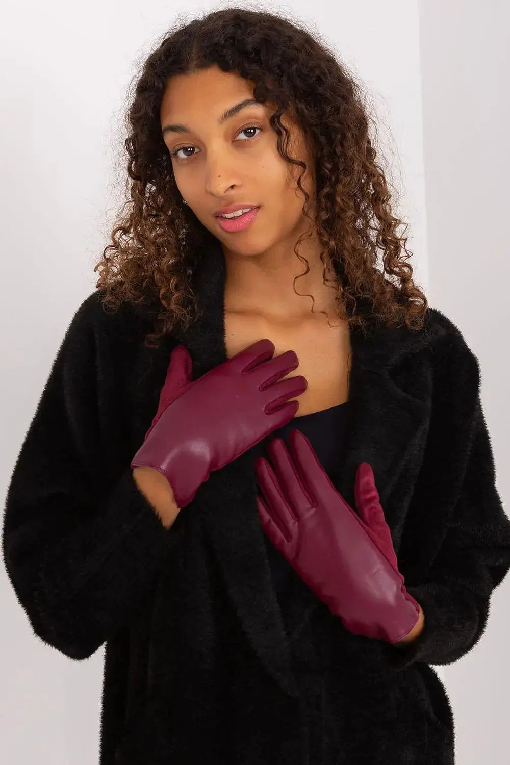 AT Fashionable Women’s Gloves with Phone-Friendly Embroidery  Adomoo