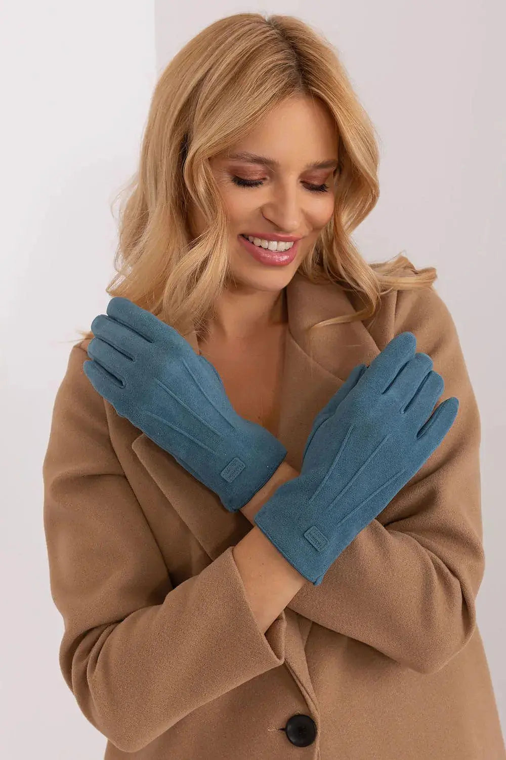 Women's Stylish Gloves with Smooth Finish, Wrist Patch & Phone Access  Adomoo