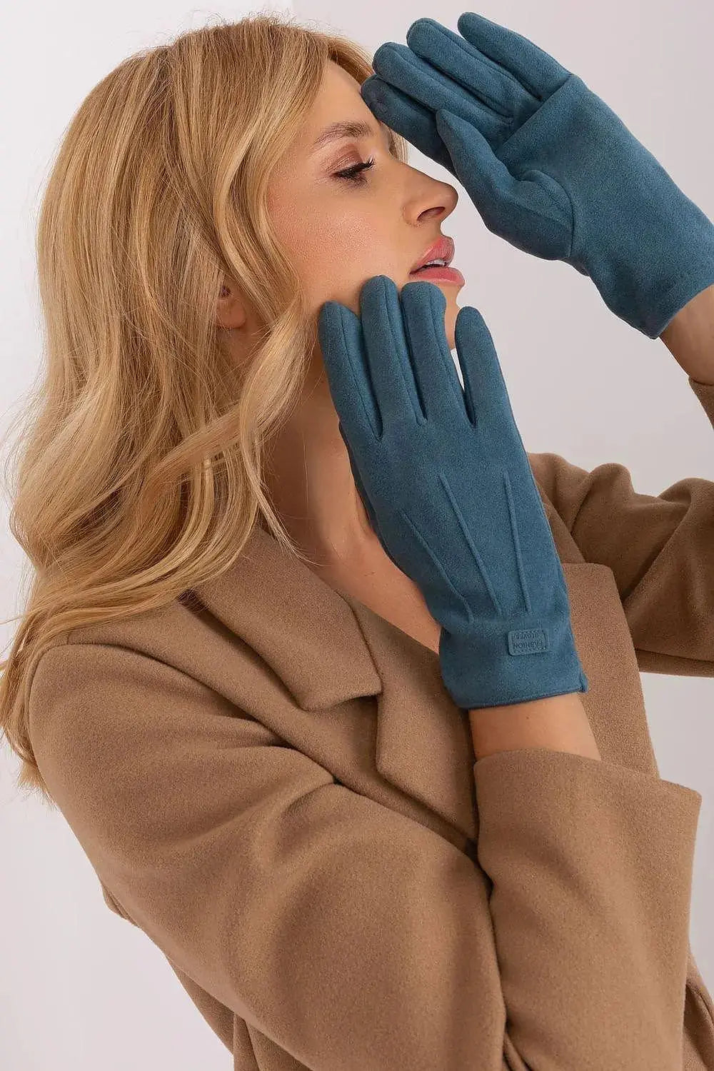 Women's Stylish Gloves with Smooth Finish, Wrist Patch & Phone Access  Adomoo