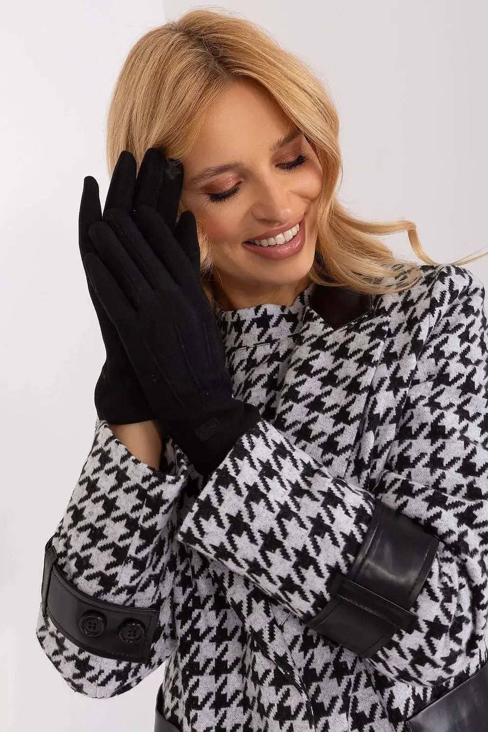 Women's Stylish Gloves with Smooth Finish, Wrist Patch & Phone Access  Adomoo