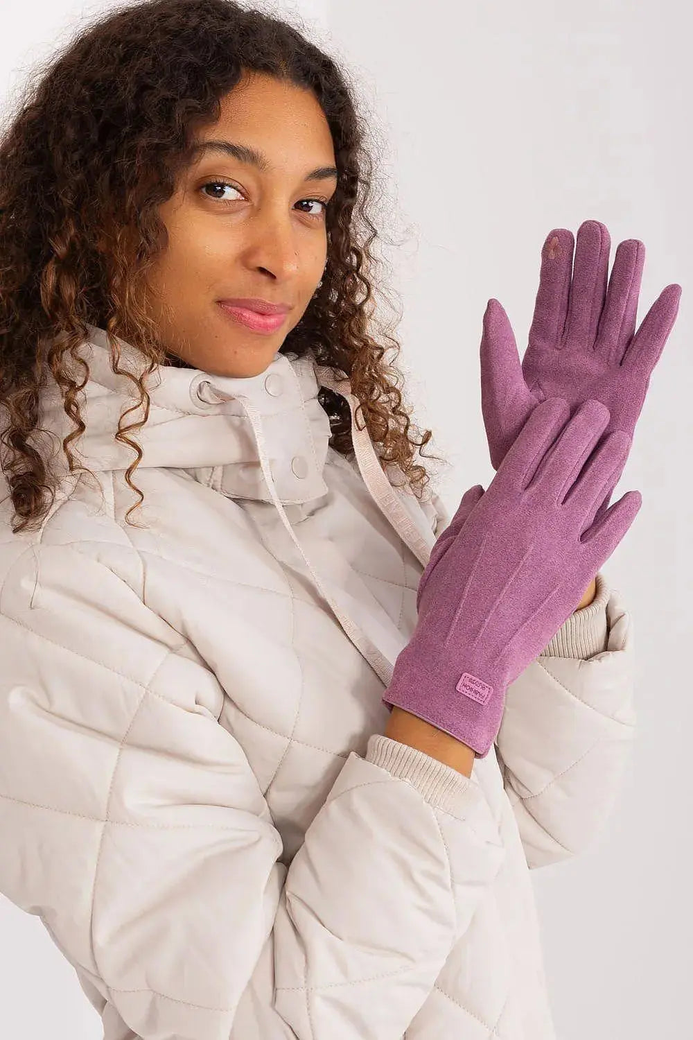 Women's Stylish Gloves with Smooth Finish, Wrist Patch & Phone Access  Adomoo