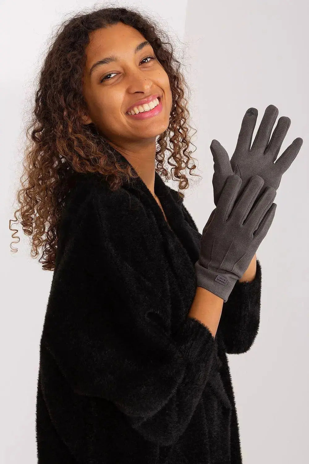 Women's Stylish Gloves with Smooth Finish, Wrist Patch & Phone Access  Adomoo