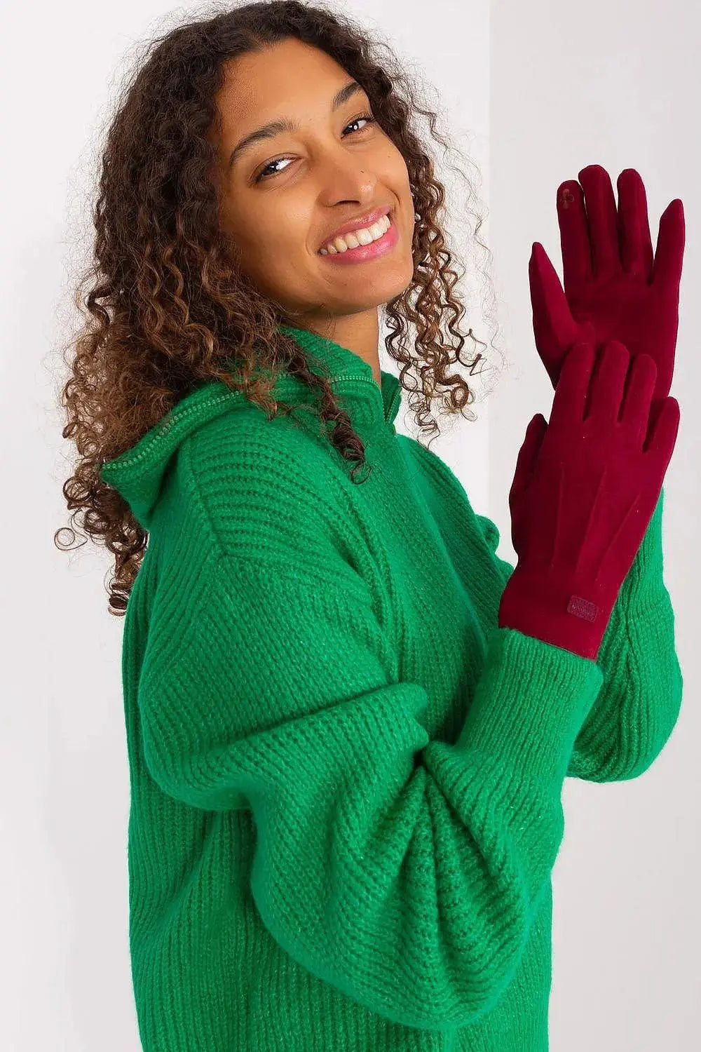 Women's Stylish Gloves with Smooth Finish, Wrist Patch & Phone Access  Adomoo