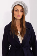 AT Knitted beret with interesting rhinestone application.  Adomoo