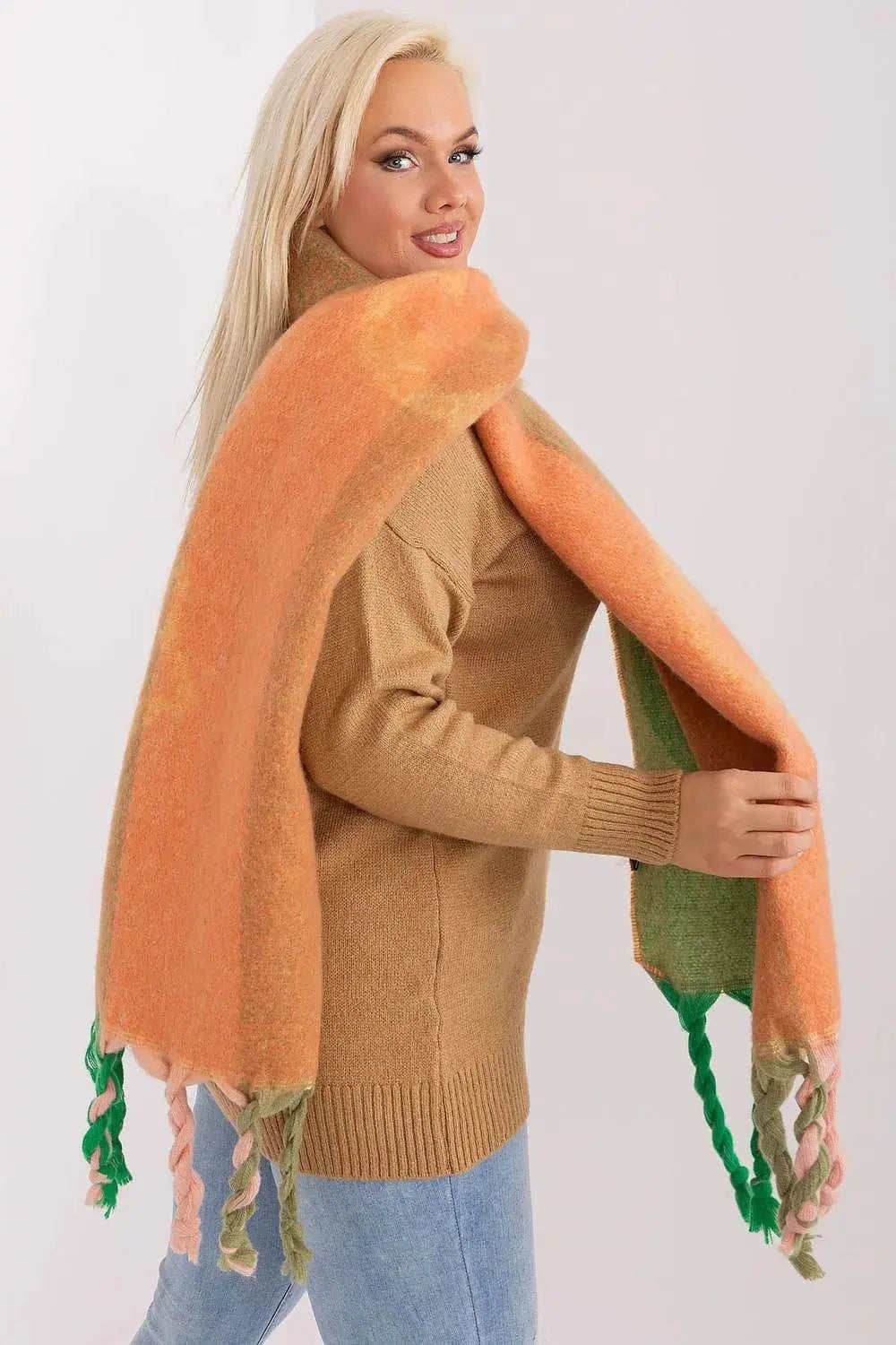 Decorative Stripe Scarf – Soft, Stylish & Cold-Weather Ready  Adomoo