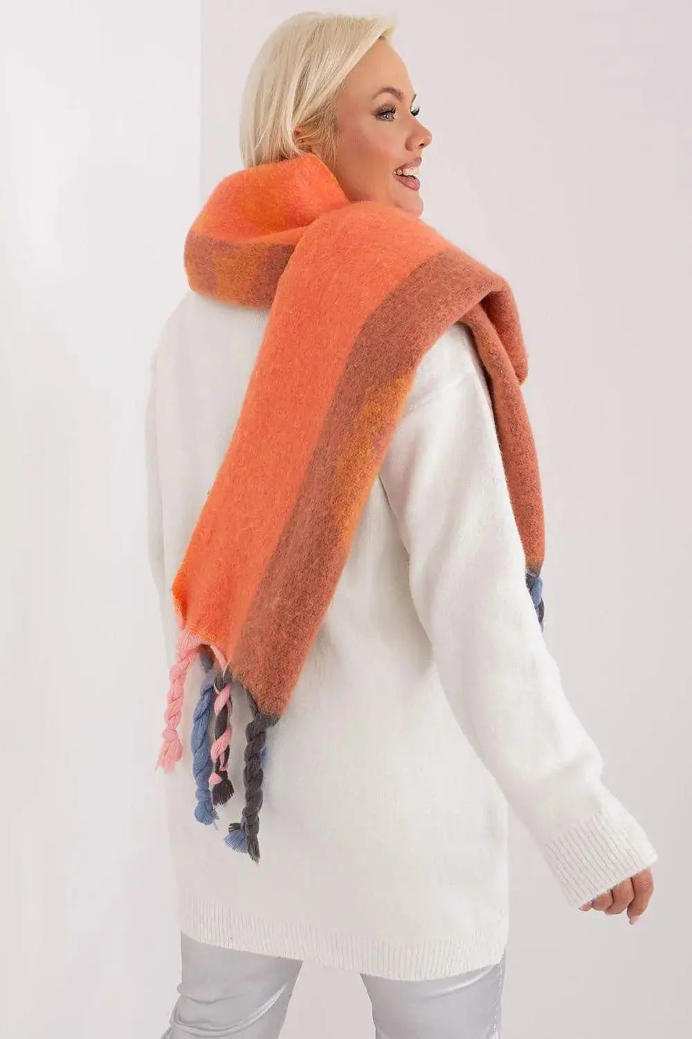 Decorative Stripe Scarf – Soft, Stylish & Cold-Weather Ready  Adomoo
