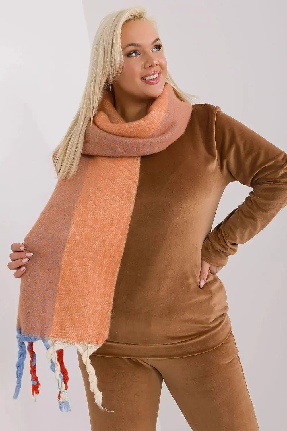 Decorative Stripe Scarf – Soft, Stylish & Cold-Weather Ready  Adomoo