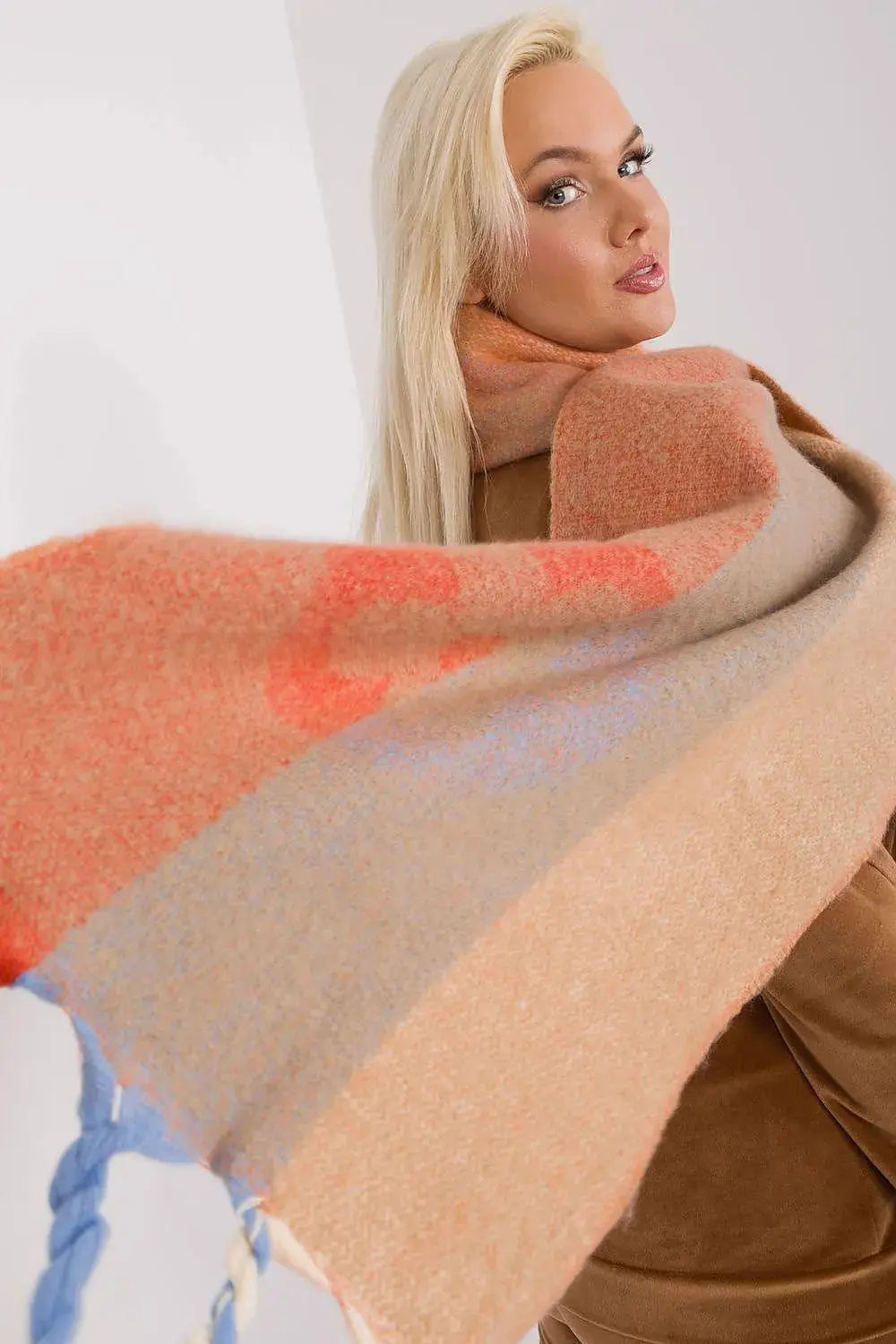 Decorative Stripe Scarf – Soft, Stylish & Cold-Weather Ready  Adomoo