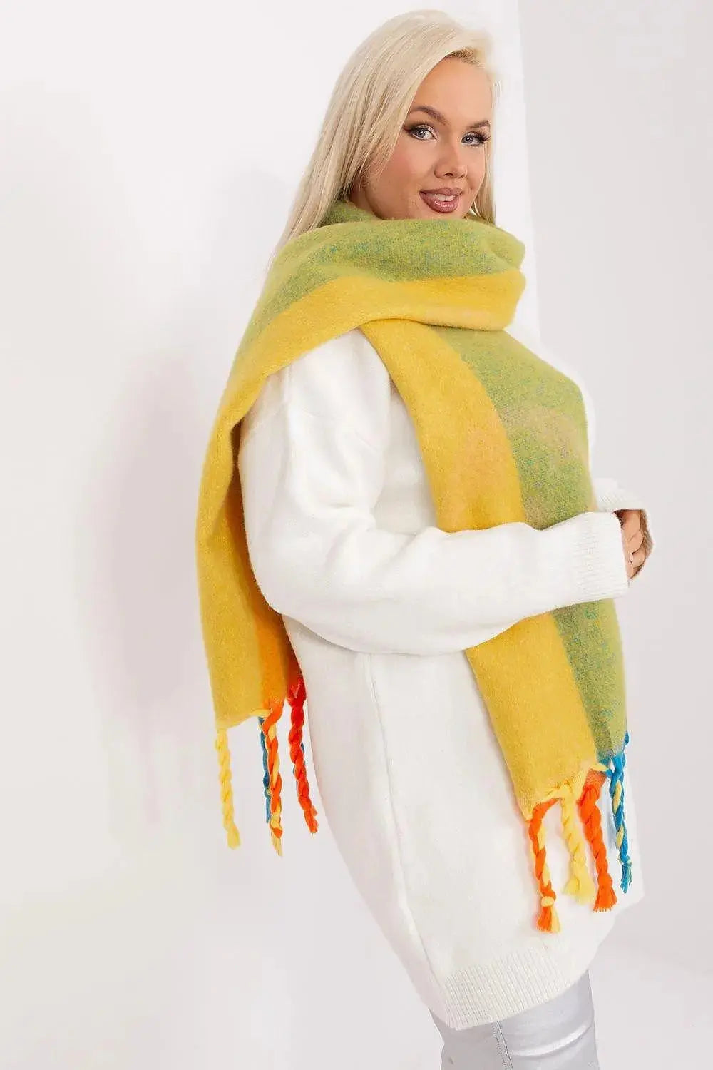 Decorative Stripe Scarf – Soft, Stylish & Cold-Weather Ready  Adomoo