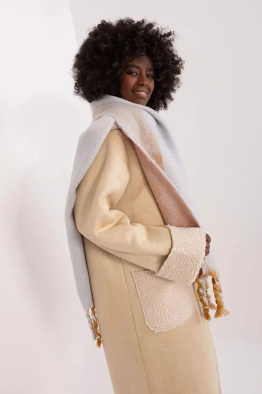 Decorative Stripe Scarf – Soft, Stylish & Cold-Weather Ready  Adomoo