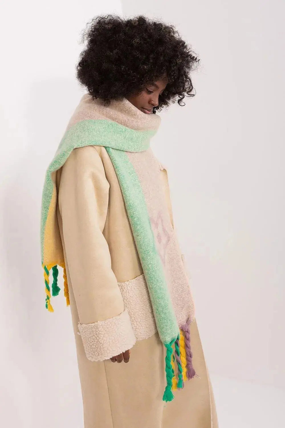 Decorative Stripe Scarf – Soft, Stylish & Cold-Weather Ready  Adomoo