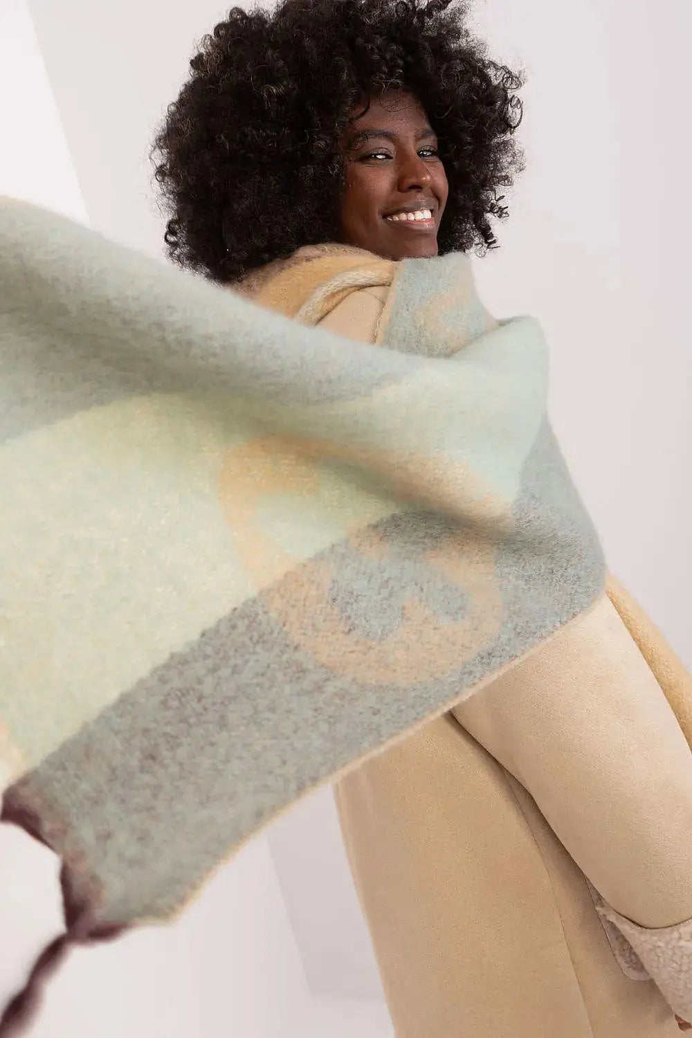 Decorative Stripe Scarf – Soft, Stylish & Cold-Weather Ready  Adomoo