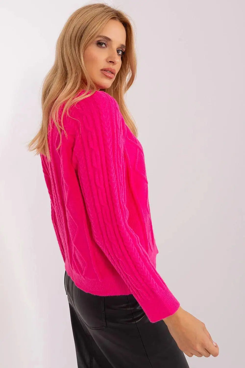 AT fabric texture womens sweater  Adomoo