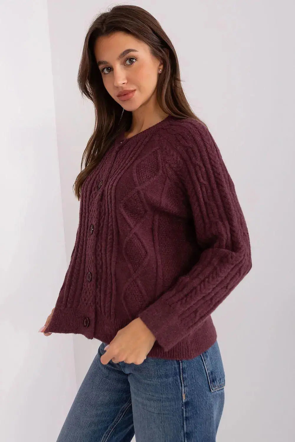 AT fabric texture womens sweater  Adomoo