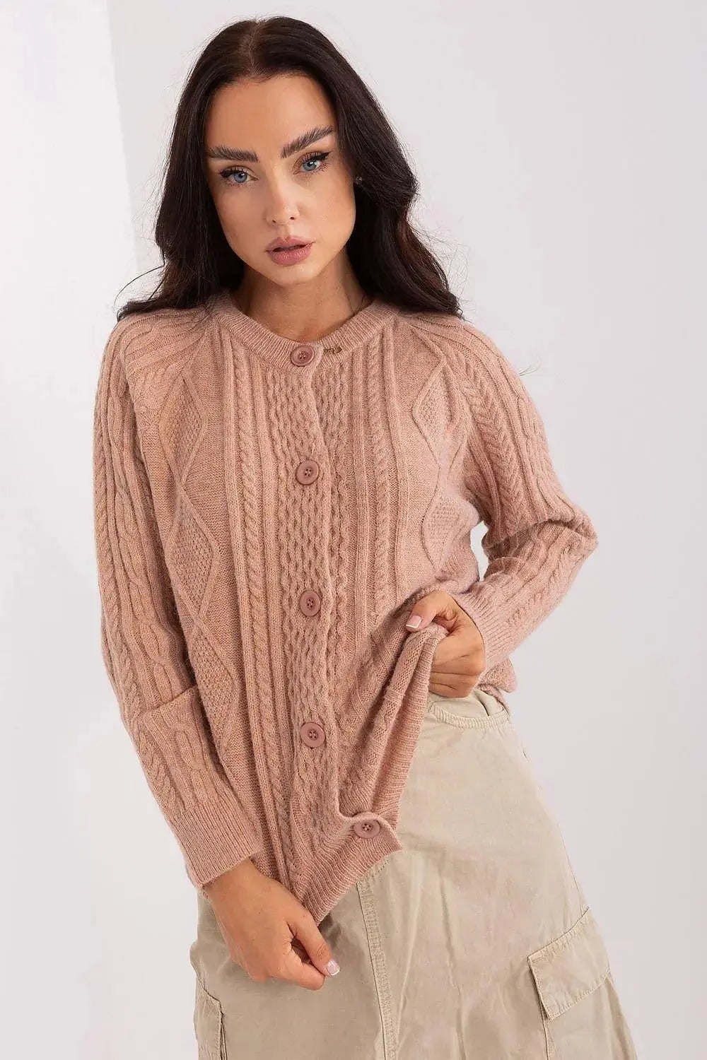 AT fabric texture womens sweater  Adomoo