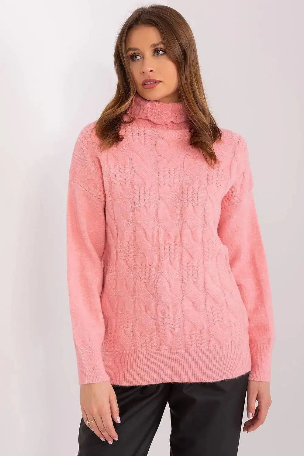AT high-quality acrylic turtleneck sweater  Adomoo