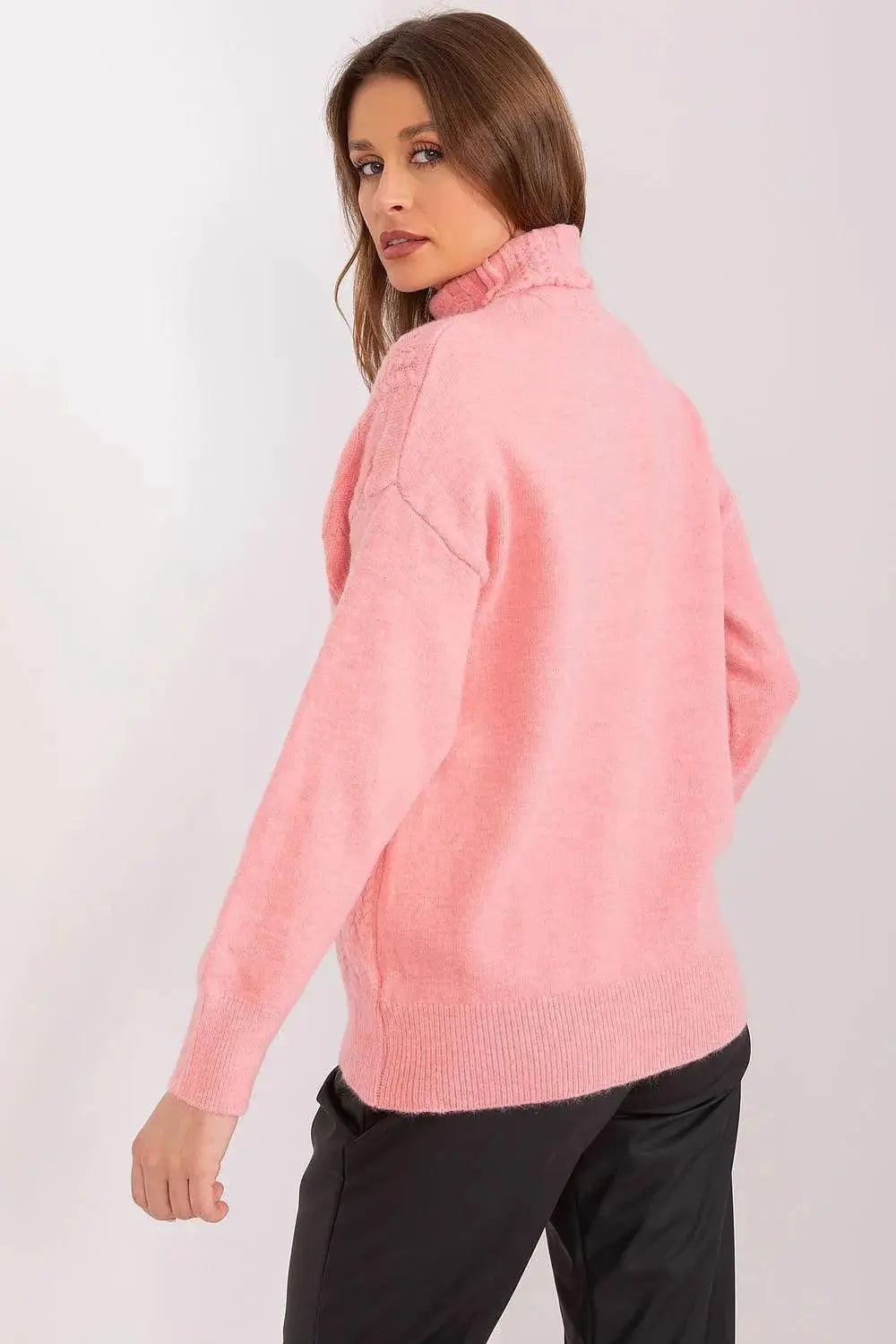 AT high-quality acrylic turtleneck sweater  Adomoo