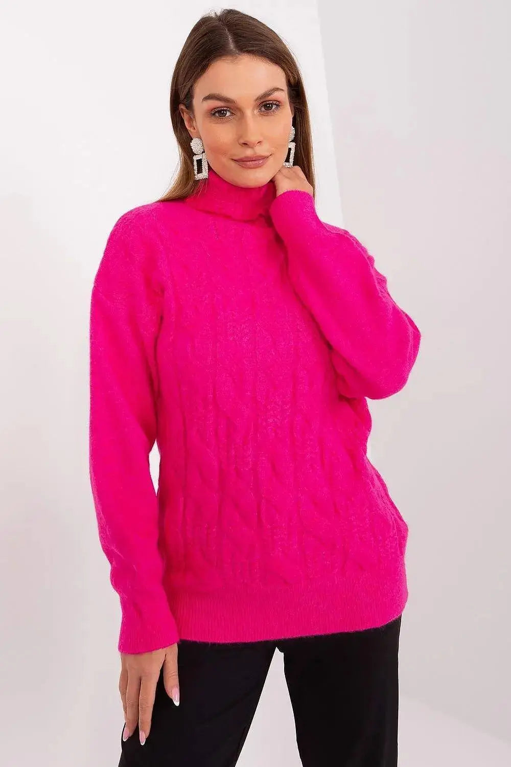AT high-quality acrylic turtleneck sweater  Adomoo
