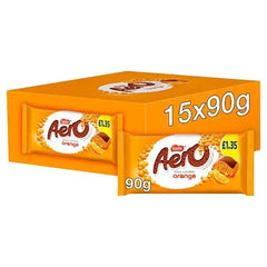 Aero Orange Chocolate Sharing Bar 90g (Case of 15)  Adomoo