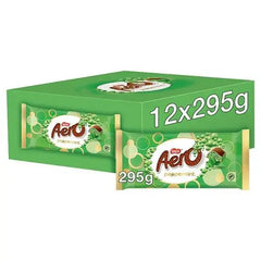 Aero Peppermint Milk Chocolate Giant Sharing Bar 295g (Case of 12)  Adomoo