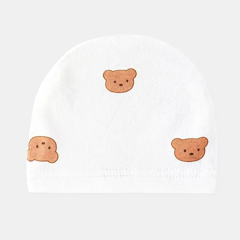 All Seasons Newborn Baby Boy Girl Romper 100% Pure Cotton Soft Cartoon Bear Bodysuit with Hat  Adomoo