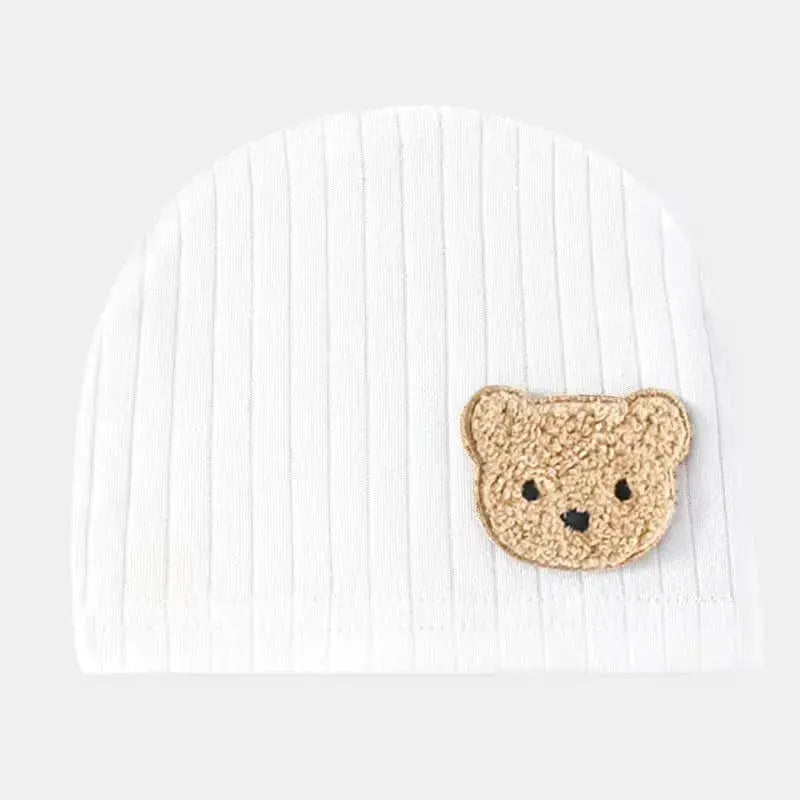 All Seasons Newborn Baby Boy Girl Romper 100% Pure Cotton Soft Cartoon Bear Bodysuit with Hat  Adomoo