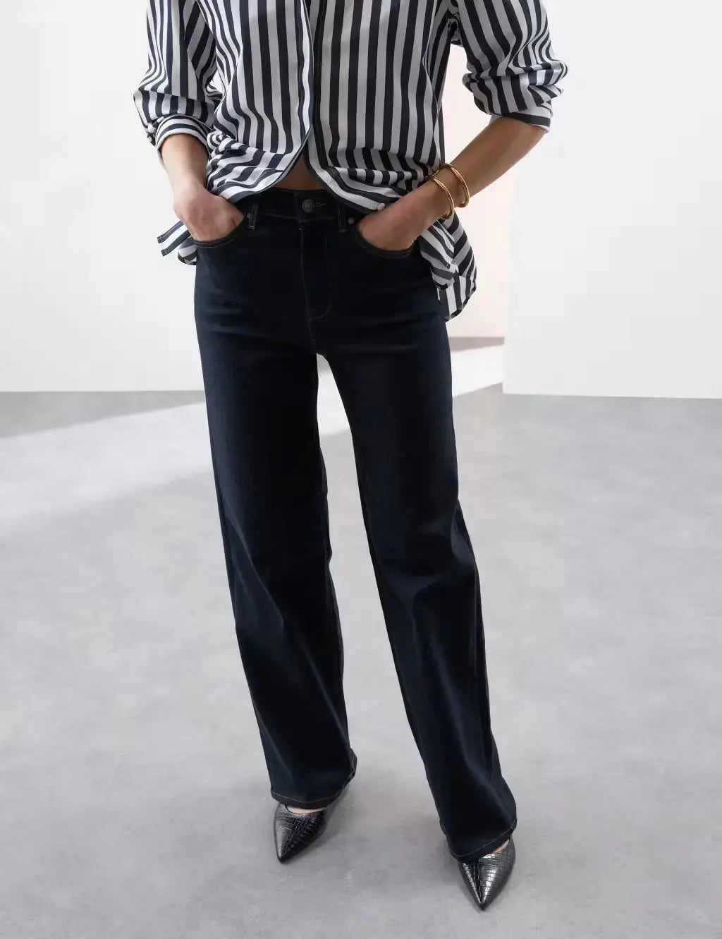 Autograph High Waisted Wide Leg Jeans  Adomoo