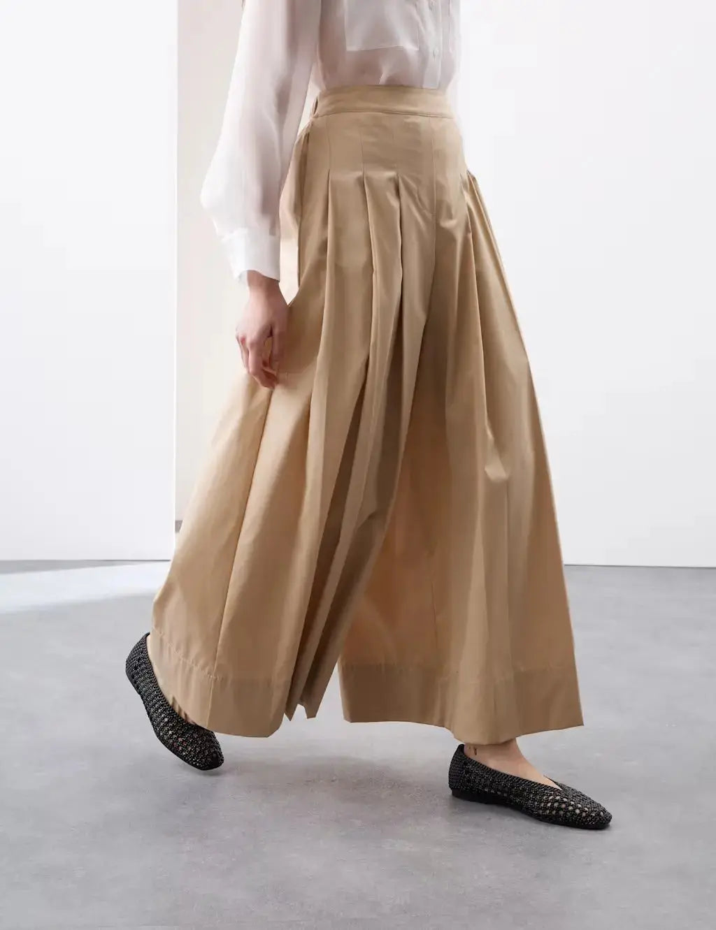 Autograph Pleat Front Super Wide Leg Trousers  Adomoo