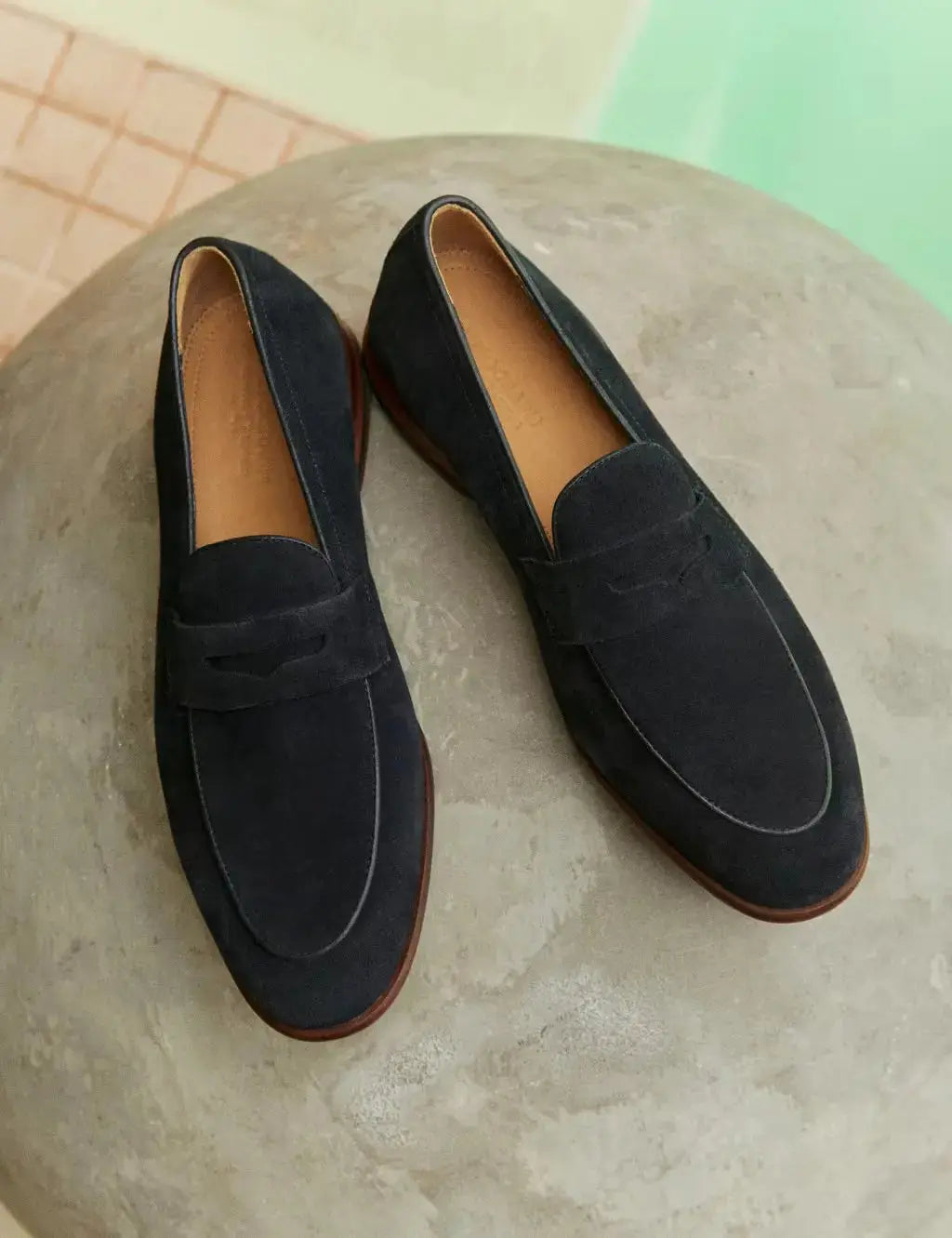 Autograph Suede Slip-On Loafers  Adomoo
