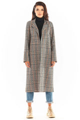 Awama double collar, tied coat  Adomoo