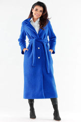 Awama pleasant, warm fabric maxi length coat  Adomoo