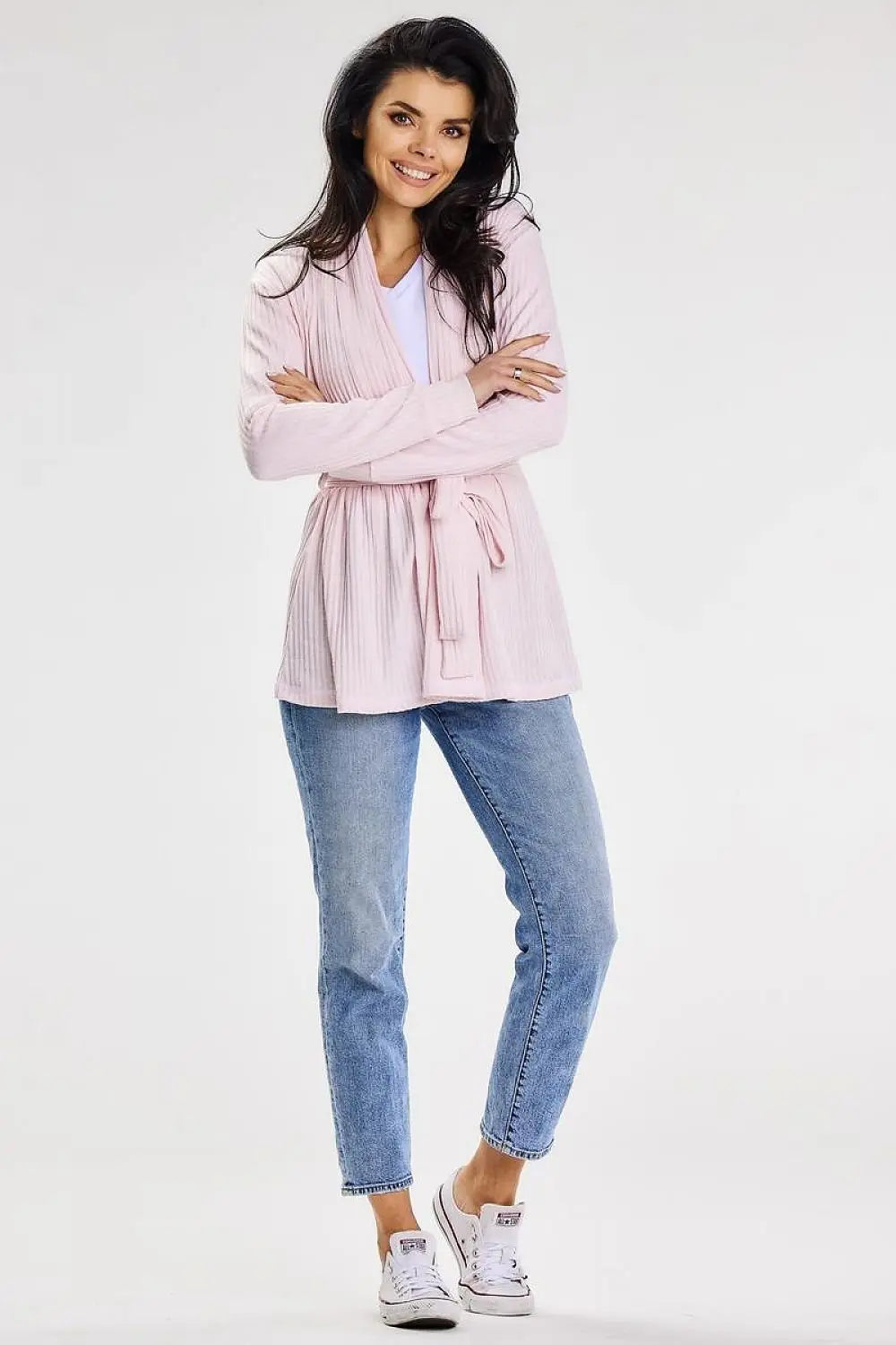 Awama shawl collar cardigan  Adomoo