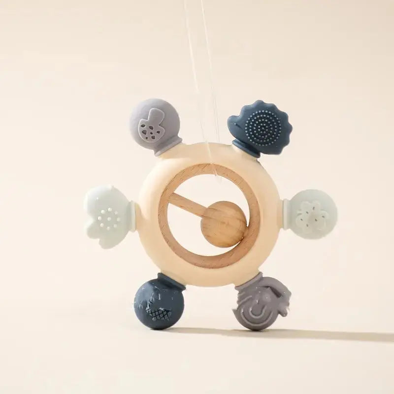 Baby's Molars Prevent Hand Sucking Silicone Yaoyaole Tableware Soothing Rattle Toys  Adomoo