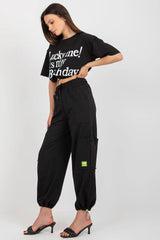 Badu Blouse and Pants Tracksuit Set  Adomoo