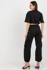 Badu Blouse and Pants Tracksuit Set  Adomoo